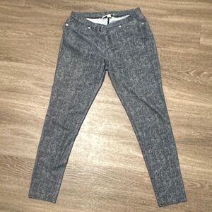 Michael Kors Black and White Skinny Stretch Pants